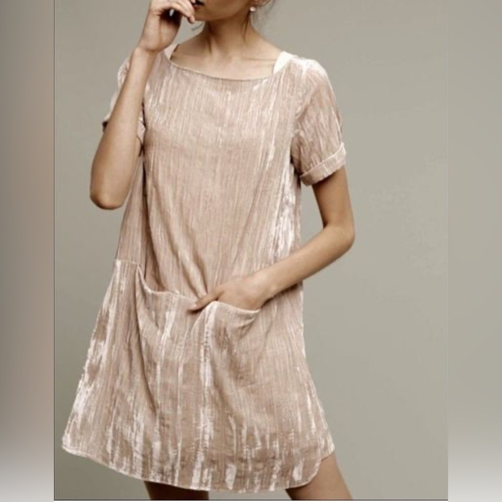 Floreat‎ Velvet Beige Dress